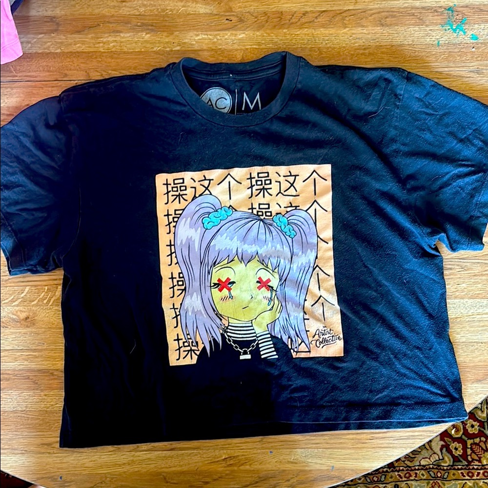 Artist Collective Anime Girl Crop Top